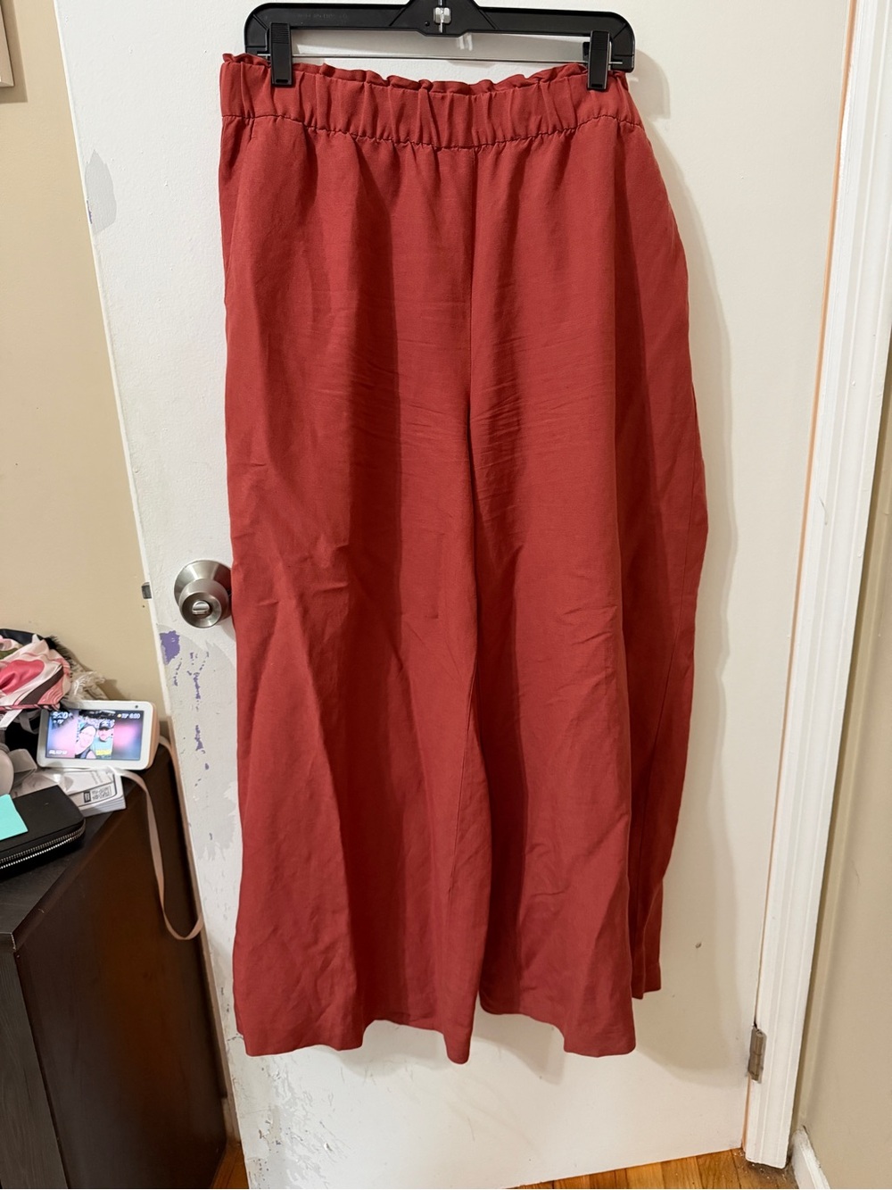 Ann Taylor wide leg pull on linen pants - EUC